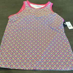 Lands' End Women's UPF 50 High Neck Tankini Top Size Large 14-16